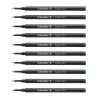 Lot de 10 recharges pour stylo roller - Vert - Pointe 0,5mm - Topball 850 - Schneider