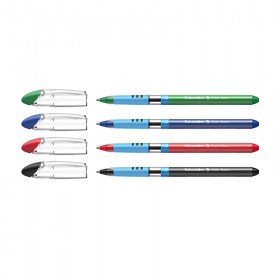 Lot de 4 stylos à billes Slider Basic - Schneider | Artmania
