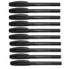 Lot 10 feutres Topliner 967 noir pointe 0.7mm - Schneider | Artmania