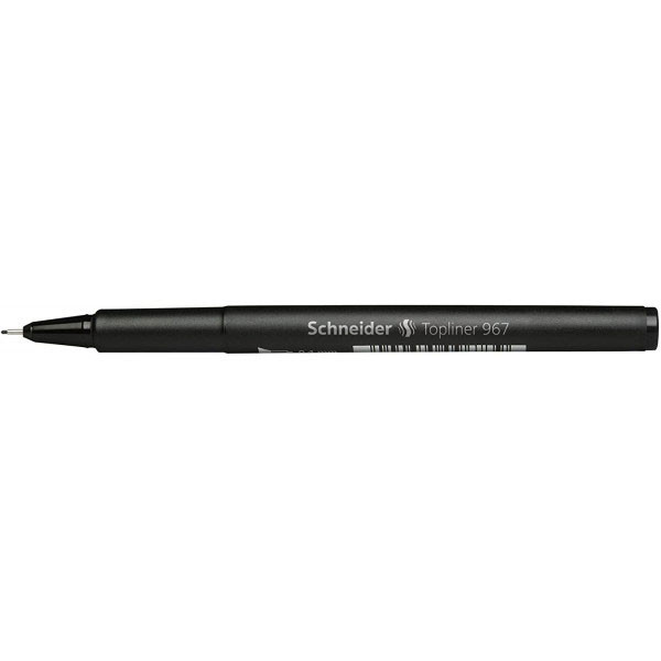 Lot 10 feutres Topliner 967 noir pointe 0,4mm - Schneider