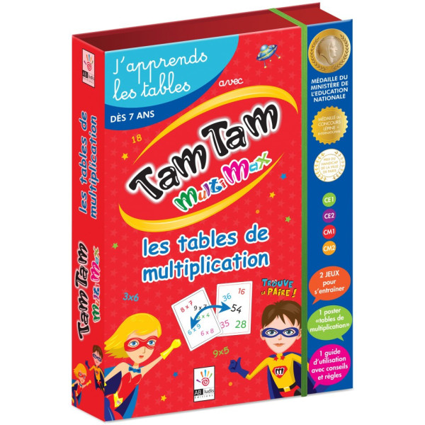 photo-J'apprends les tables de multiplication - Tam Tam MultiMax - Jeu éducatif - CE1 CE2 CM1 CM2