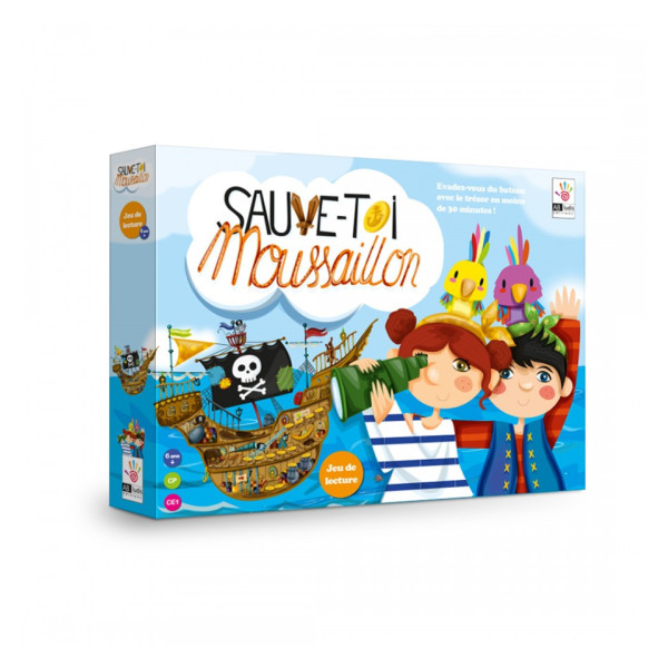 Jeu - Sauve toi moussaillon - Jeu de lecture - Dès 6 ans
