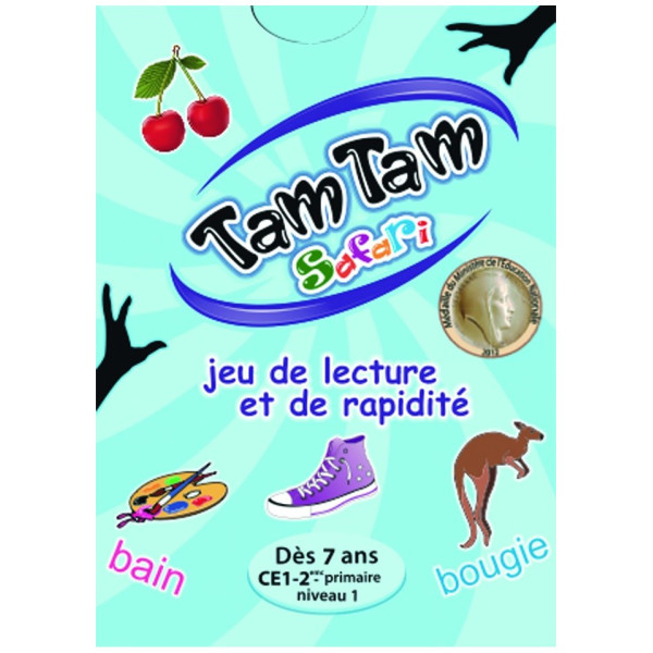 photo-Jeu - Tam Tam Safari - CE1 niveau 1 - Jeu de lecture et de rapidité - Dès 7 ans