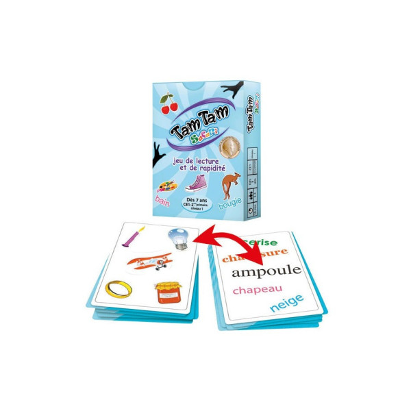 Jeu - Tam Tam Safari - CE1 niveau 1 - Jeu de lecture et de rapidité - Dès 7 ans