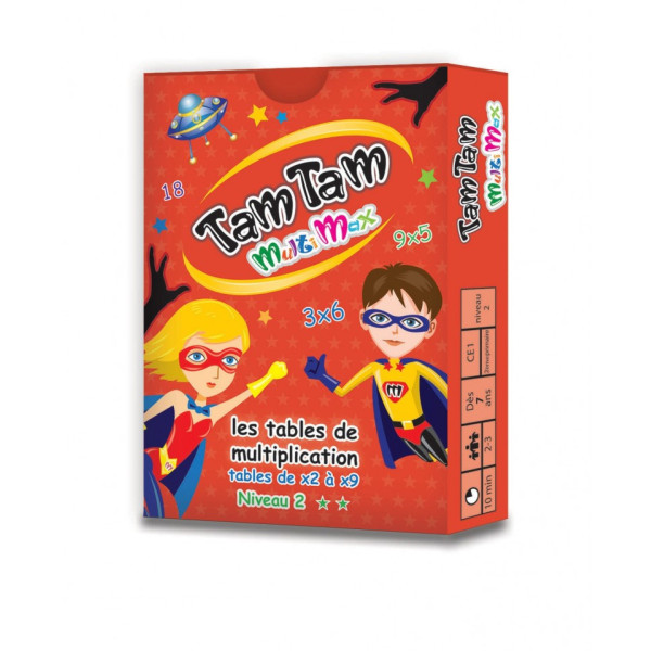 photo-Jeu - Tam Tam MultiMax - Les tables de multiplication - Niveau 2 - Dès 7 ans