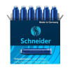 Lot stylo roller rechargeable Ray + Boîte de 6 cartouches bleu - Schneider