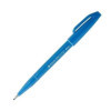 photo - Feutre - Bleu ciel - Encre aquarellable - Pointe pinceau - Dessin - Croquis - Calligraphie - Pentel