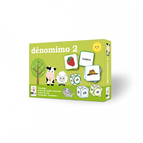 Jeu éducatif - Dénomimo 2 - Phonologie - Orthographe - Lecture - Dès 6 ans