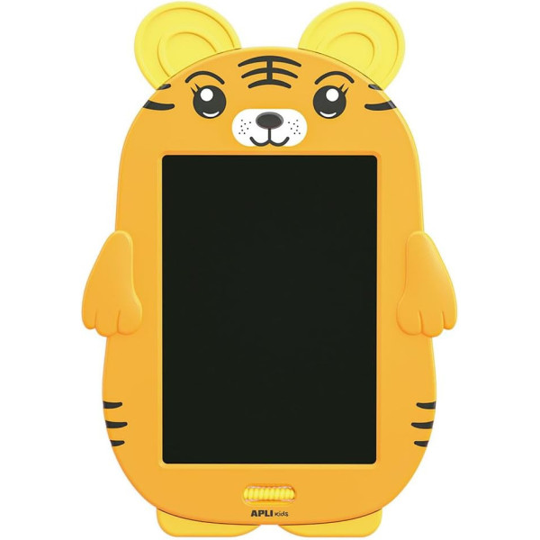 Tablette à dessin - Écran LCD 8,5 pouces - Avec stylet - Effaçable - Forme de Tigre - Apli Kids