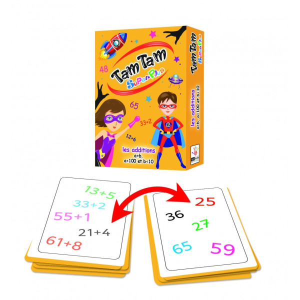 Jeu - Tam Tam SuperPlus - Les additions a+b - Dès 6 ans