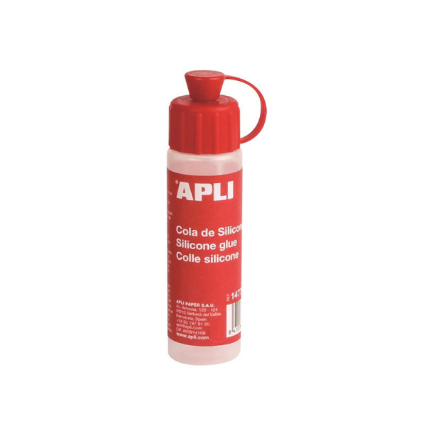 Flacon de colle en silicone - Transparent - Tous supports - 25ml - Apli