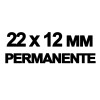 6 rouleaux étiquettes blanches permanente - 21 x 12R - Pour étiqueteuse - Apli