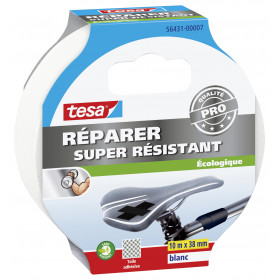 photo-Ruban adhésif de réparation - Blanc - 10 m x 38 mm - Ecologique - Tesa