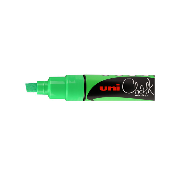 photo-Marqueur craie Uni chalk marker Uni Ball pointe large vert foncé fluo