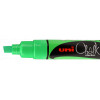 photo-Marqueur craie Uni chalk marker Uni Ball pointe large vert foncé fluo