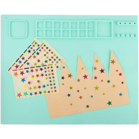 Sous-main - Tapis de peinture - Silicone - Lavable - Pour enfant - Activités manuelles - Apli Kids
