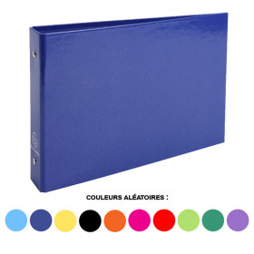Classeur pour fiches bristol - 2 anneaux - 24 x 16,5 cm - Exacompta