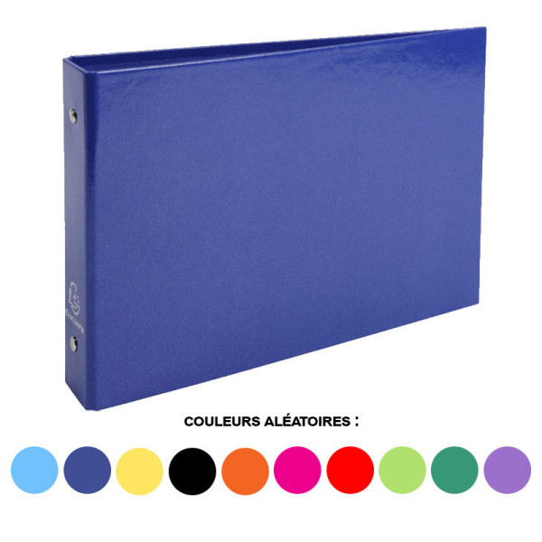 Classeur pour fiches bristol - 2 anneaux - 24 x 16,5 cm - Exacompta
