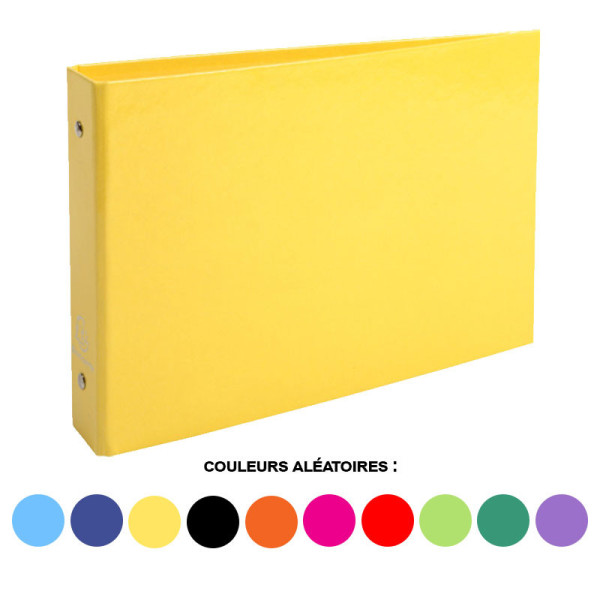 Classeur pour fiches bristol - 2 anneaux - 24 x 16,5 cm - Exacompta