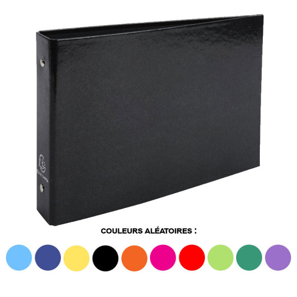 Classeur pour fiches bristol - 2 anneaux - 24 x 16,5 cm - Exacompta