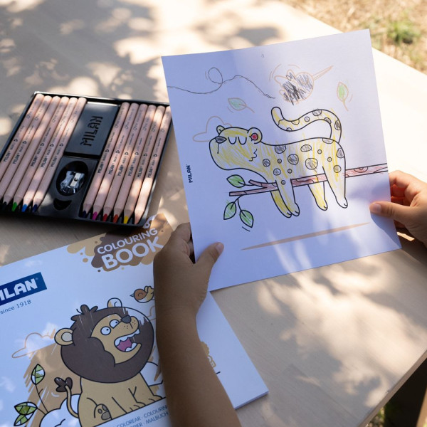Cahier de coloriage - Enfant - Animaux sauvages et de la savane - Dès 4 ans