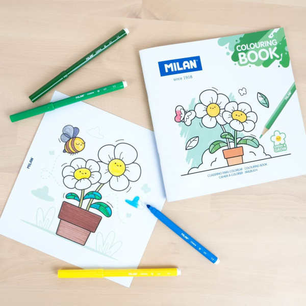 Cahier de coloriage - Enfant - Fleurs, nature et plantes - Dès 4 ans - 20 modèles