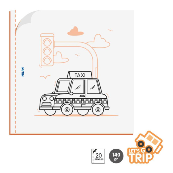 Cahier de coloriage - Enfant - Bateau, avion, voiture - Dès 4 ans - 20 modèles