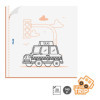 Cahier de coloriage - Enfant - Bateau, avion, voiture - Dès 4 ans - 20 modèles