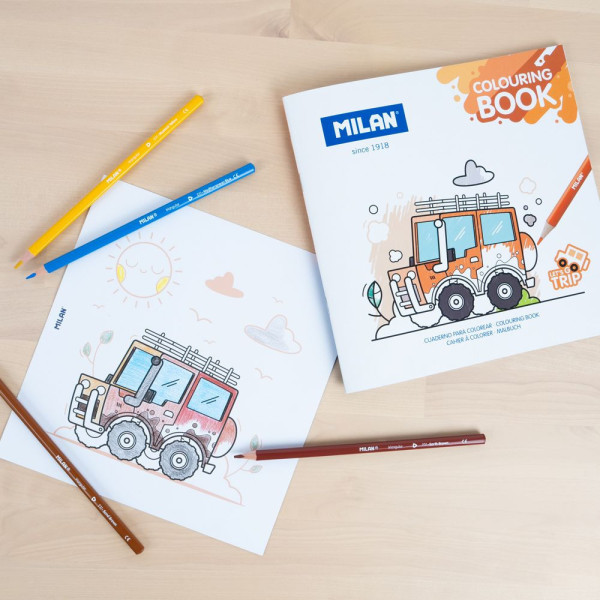 Cahier de coloriage - Enfant - Bateau, avion, voiture - Dès 4 ans - 20 modèles