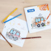 Cahier de coloriage - Enfant - Bateau, avion, voiture - Dès 4 ans - 20 modèles