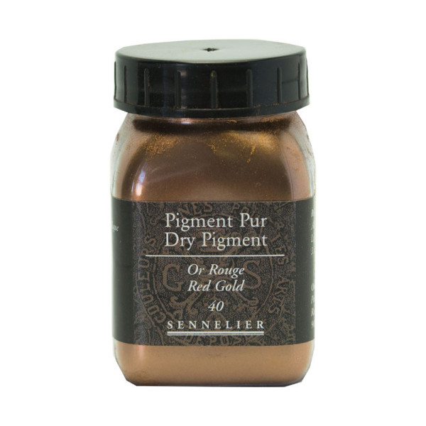 photo-Pigment en poudre - Sennelier - Or Rouge - Pot de 200 ml