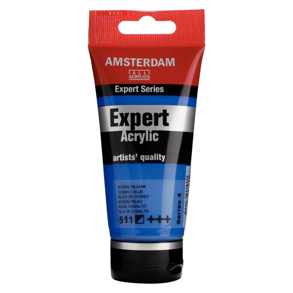 photo-Tube de peinture acrylique - Bleu de Cobalt 511 - Expert Acrylic - Amsterdam