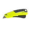 Cutter - Lame métal - Auto-rétractable - Jaune - Verrouillage de sécurité - Milan