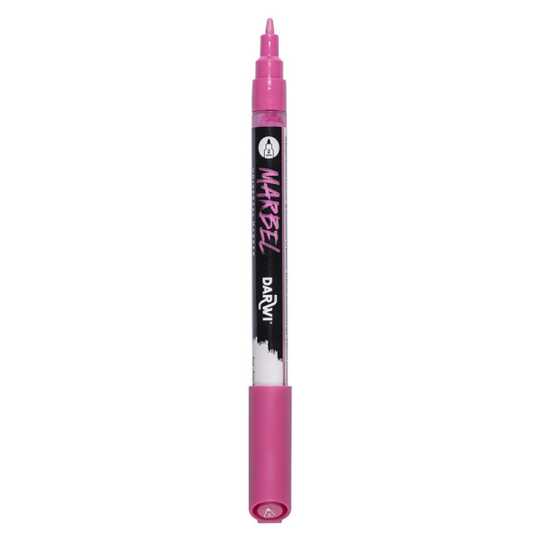 Marqueur - Peinture acrylique - Rose - Permanent - Pointe fine 2mm - Marbel - Darwi