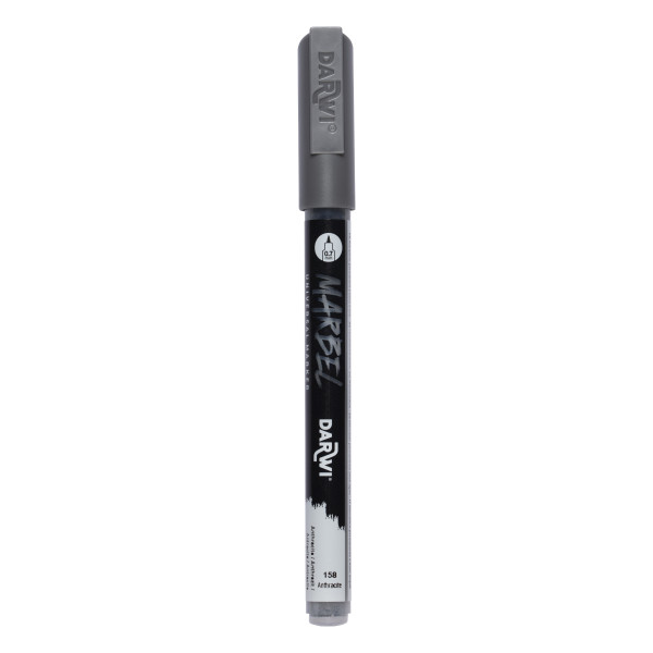 photo - Marqueur - Peinture acrylique - Anthracite - Permanent - Pointe 0,7mm - Marbel - Darwi