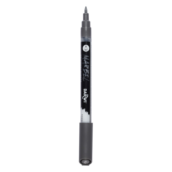 Marqueur - Peinture acrylique - Anthracite - Permanent - Pointe 0,7mm - Marbel - Darwi