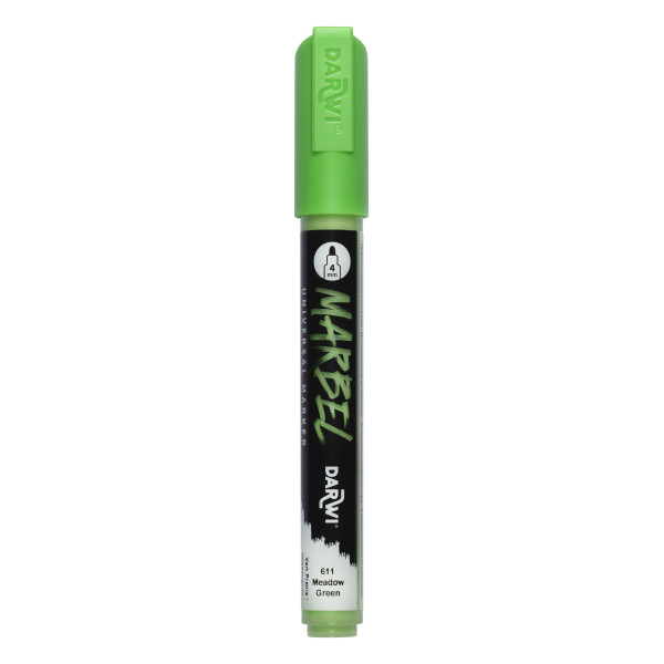 photo - Marqueur - Peinture acrylique - Vert prairie - Permanent - Pointe ronde 1mm - Marbel - Darwi