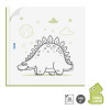 Cahier de coloriage - Enfant - Dinosaures - 20 dessins à colorier - Dès 4 ans
