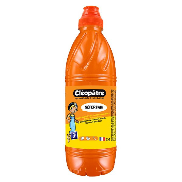 photo-Peinture gouache Néfertari - Orange - 1L - Cléopâtre