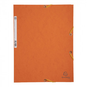 photo-Chemise à élastique 3 rabats - A4 - Orange - Exacompta