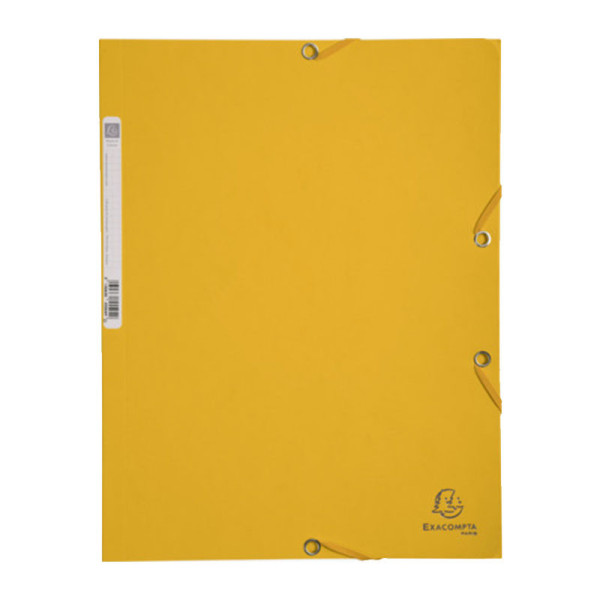 photo-Chemise à élastique 3 rabats - A4 - Jaune - Exacompta