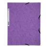 photo-Chemise à élastique 3 rabats - A4 - Violet - Exacompta
