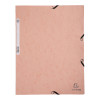 photo-Chemise à élastique 3 rabats - A4 - Corail - Exacompta
