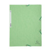 photo-Chemise à élastique 3 rabats - A4 - Vert tilleul - Exacompta