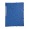 photo-Chemise à élastique 3 rabats - A4 - Bleu - Exacompta