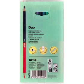 Crayons de couleurs - Double pointe - 24 couleurs vives - Scolaire - Coloriage - Apli Kids