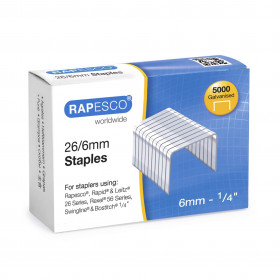 Boite agrafes 26/6 Rapesco x5000