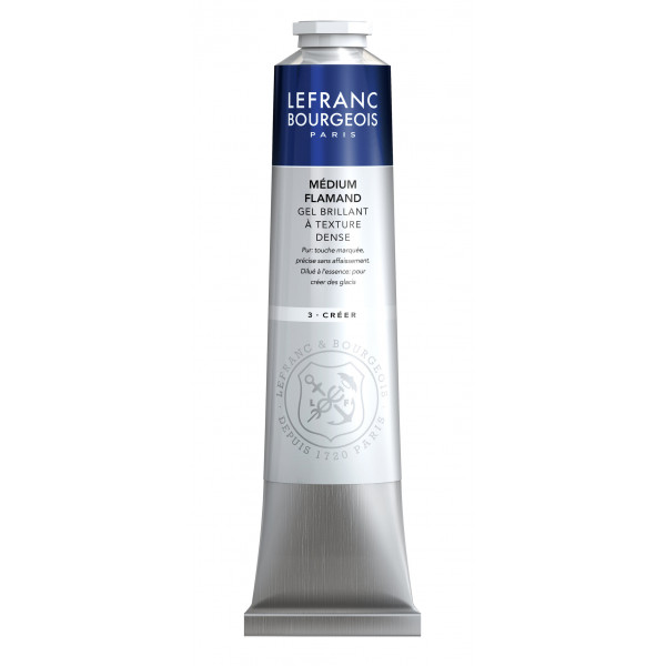 photo-Médium Flamand sans plomb - Peinture à l'huile - Tube de 200 ml - Lefranc Bourgeois
