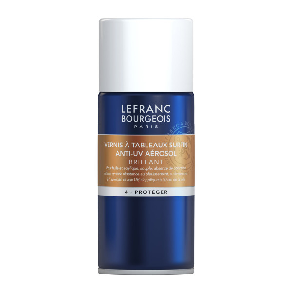 photo-Bombe de vernis pour tableaux - Anti-UV - Brillant - 150ml - Lefranc Bourgeois