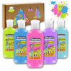 photo-5 flacons de gels pailletés - Couleurs néon - 100ml - Cléopâtre